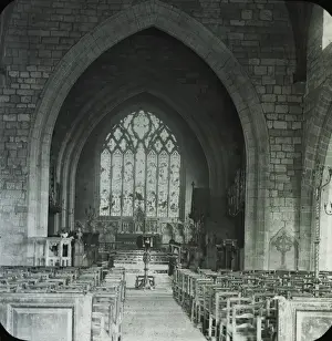 St Asaph Cathedral - Interior Print circa 1900
