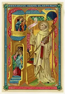 Christian Iconography Prints: St Bernard of Clairvaux