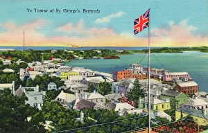 St. Georges, Bermuda - Union Flag flies proudly St. Georges, Bermuda - Union Flag flies proudly
