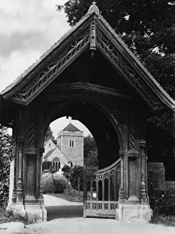 English Church Architecture Prints: St. Giles Lychgate