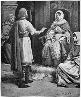 Historical Figures Of England Prints: St Hilda & Caedmon