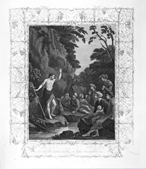 Christianity In The 19th Century Prints: St John preaching