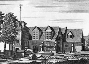 St John, Wapping: South-East Prospect Print circa 1750