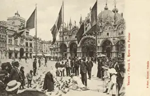 Saint Marks Basilica Prints: St Marks Square - Venice