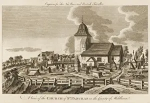 Historical Churches In London Prints: St Pancras / Fields 1779