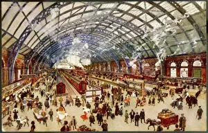 Victorian Era Train Station Prints: St Pancras Station