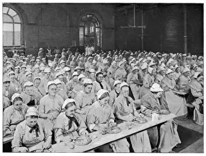 St Pancras Workhouse London Print: Women in the Refectory