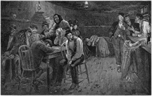 Stale Beer Dive Print 1891, Mulberry Street New York