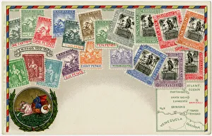 Stamp Card produced by Ottmar Zeihar - Barbados Stamp Card produced by Ottmar Zeihar - Barbados
