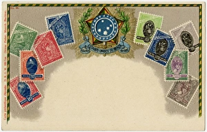 Stamp Card produced by Ottmar Zeihar - Brazil Stamp Card produced by Ottmar Zeihar - Brazil