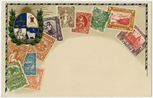 Stamp Card produced by Ottmar Zeihar - Uruguay Stamp Card produced by Ottmar Zeihar - Uruguay