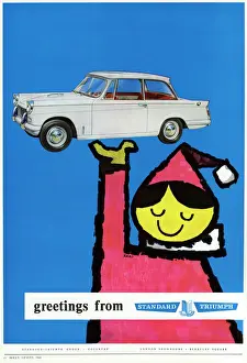 Standard Triumph Car Advertisement Print Featuring Karo