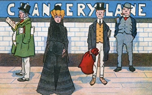 Standing on Platform of Chancery Lane Underground Station Standing on Platform of Chancery Lane Underground Station