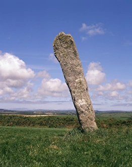 Standing stone, Bodmin Moor, Cornwall Standing stone, Bodmin Moor, Cornwall