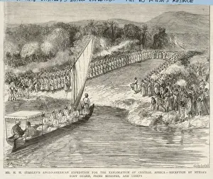 Stanley Received by Zaire Officials Print