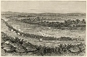 Emin Pasha Relief Expedition Prints: Stanley at Usukuma