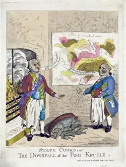 Colonial American History Prints: State cooks, or the downfall of the fish kettle