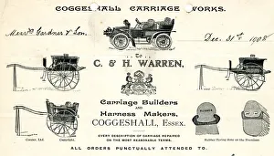 Stationery, C & H Warren, Carriage Builders Stationery, C & H Warren, Carriage Builders