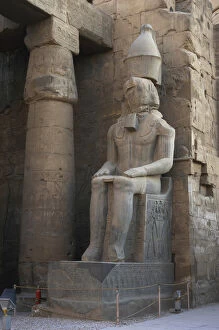 Images Dated 26th November 2003: Statue of Amenhotep III (later usurped by Pharaoh Ramses II)