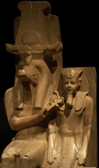 Statue of Amenhotep III (Neb-Maat-Ra) and Sobek c.1390-1352 Statue of Amenhotep III (Neb-Maat-Ra) and Sobek c.1390-1352