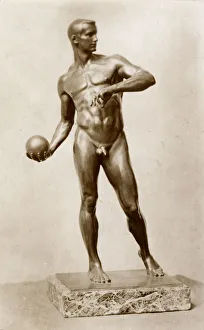Statue of an Athlete by Richard Wilhelm Daniel Fabricus Statue of an Athlete by Richard Wilhelm Daniel Fabricus