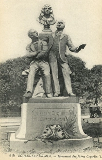 Statue of the Coquelin Brothers - Boulogne-sur-Mer, France Statue of the Coquelin Brothers - Boulogne-sur-Mer, France