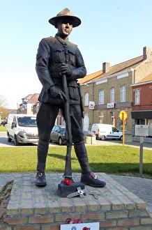 Statue to New Zealand Forces who fought at Messines (Mesen) Statue to New Zealand Forces who fought at Messines (Mesen)