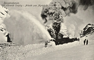 Steam train near Myrdal Railway Station, Norway Steam train near Myrdal Railway Station, Norway
