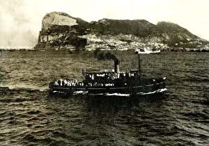 Steamboat pleasure cruiser off Gibraltar Steamboat pleasure cruiser off Gibraltar