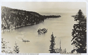 Steamer at Emerald Bay, Lake Tahoe, California, USA Steamer at Emerald Bay, Lake Tahoe, California, USA