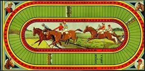Steeple Chase, horse racing board game Steeple Chase, horse racing board game