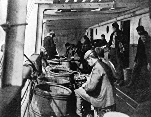 Steerage passengers, working ones way out Steerage passengers, working ones way out