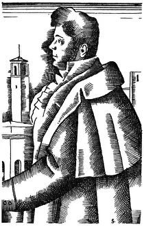 Famous French Writers List Prints: Stendhal (Goor)