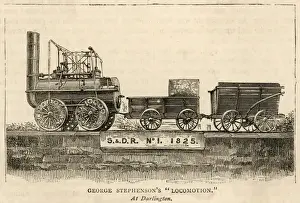 George Stephenson Locomotive Prints: Stephensons locomotion