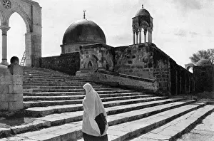 Middle East Historical Sites Prints: Steps, Place of the Temple, Jerusalem