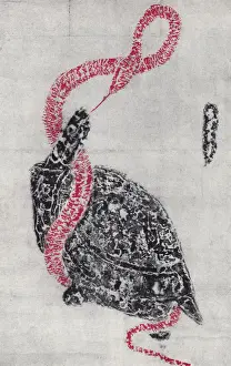 Early Chinese Stone Engraving Print (1st-8th centuries)