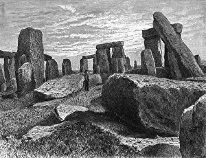 Archaeological Sites In England Prints: Amongst Stonehenge