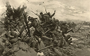 The storming of the trenches round Loos by Fortunino Matania The storming of the trenches round Loos by Fortunino Matania