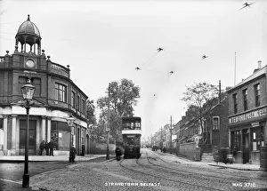 Early 20th Century Belfast Print: Strandtown Street Scene