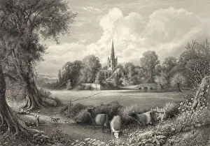 Avon River England Prints: Stratford on Avon, the birth-place of Shakespeare