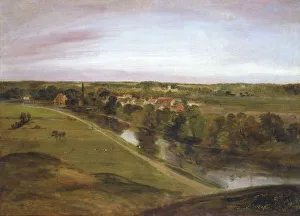 Stratford St Mary from the Coombs, by John Constable Stratford St Mary from the Coombs, by John Constable
