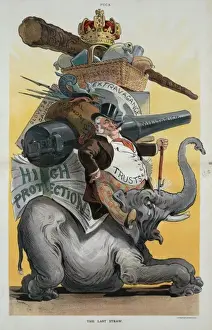 Republican Elephant Cartoon Prints: The last straw