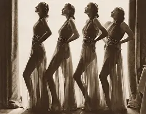 Ginger Rogers Prints: Streamline Silhouette Print, 1938