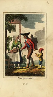 Street entertainers or Savoyards, 1818 Street entertainers or Savoyards, 1818