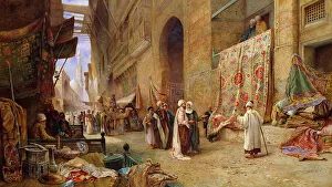 A Street Scene in Cairo, by Charles Robertson A Street Scene in Cairo, by Charles Robertson