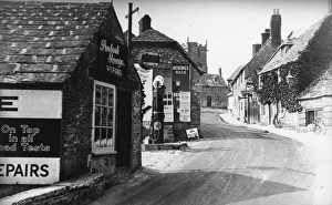 Street scene in Corfe Castle, Dorset Street scene in Corfe Castle, Dorset