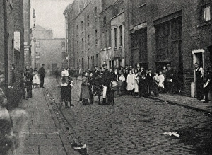 Street scene in Hoxton, East End of London Street scene in Hoxton, East End of London