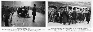 1926 London Strike: Overturned Van Print