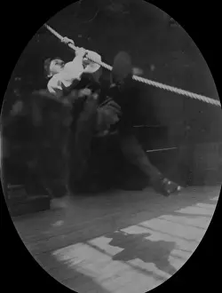 Physical Education History Prints: Student on a rope