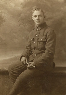 Studio photo, young man in UOTC uniform, WW1 Studio photo, young man in UOTC uniform, WW1